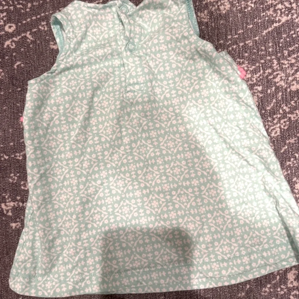 Carter’s Baby Girls Hot Pink/Mint Green/White Bubble 🫧 Short/Tank Set Si…